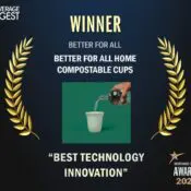 Better for All’s Compostable Cup, Made with Kaneka Green Planet, Wins Best Technology Innovation Award