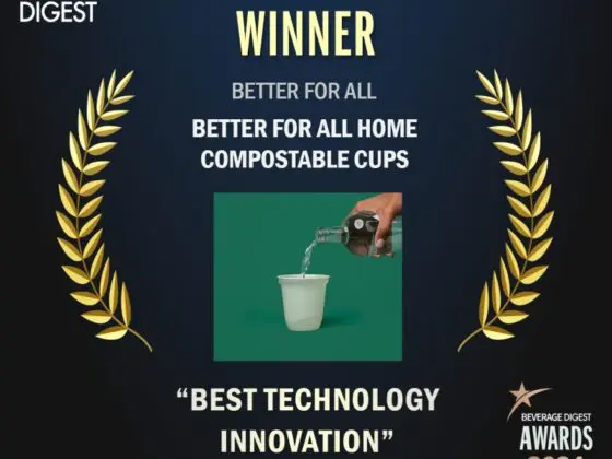 Better for All’s Compostable Cup Wins Best Technology Innovation Award