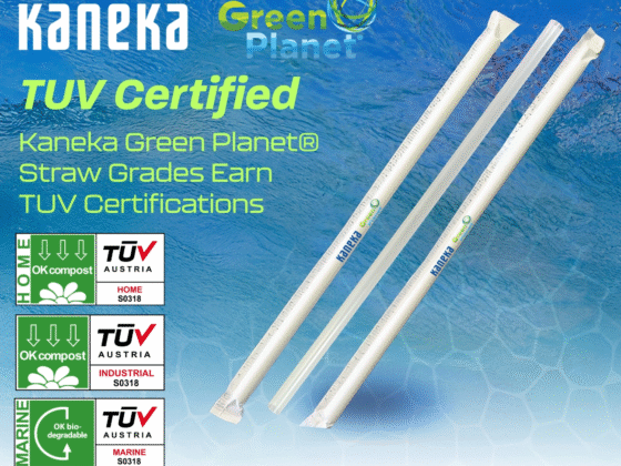 Kaneka Green Planet® Straws Earn Triple Compostability Certification from TÜV Austria