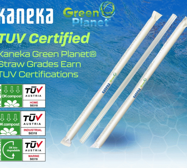Kaneka Green Planet ears TUV Certifications for Home Compostable, Industrial Compostable and Marine Biodegradable